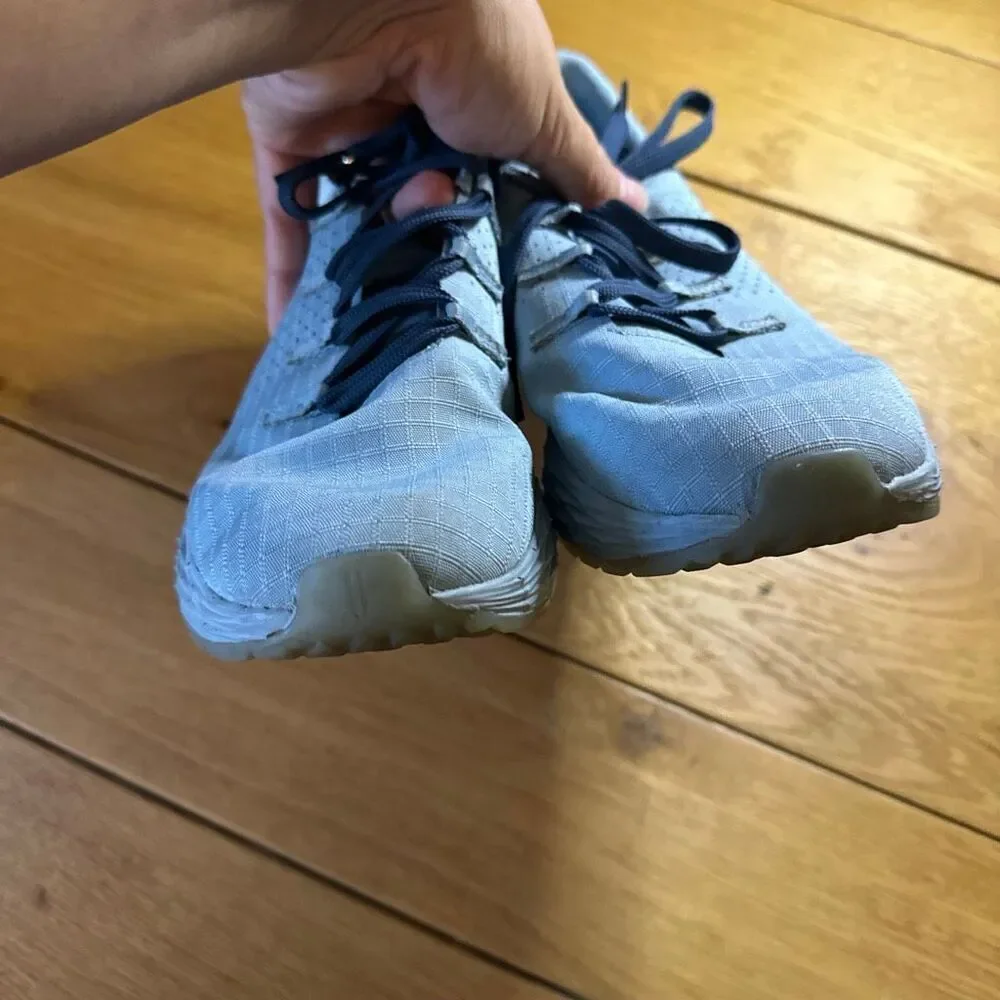 Nobull cross trainers blue knit shoe sneaker women’s 9 men’s 7.5